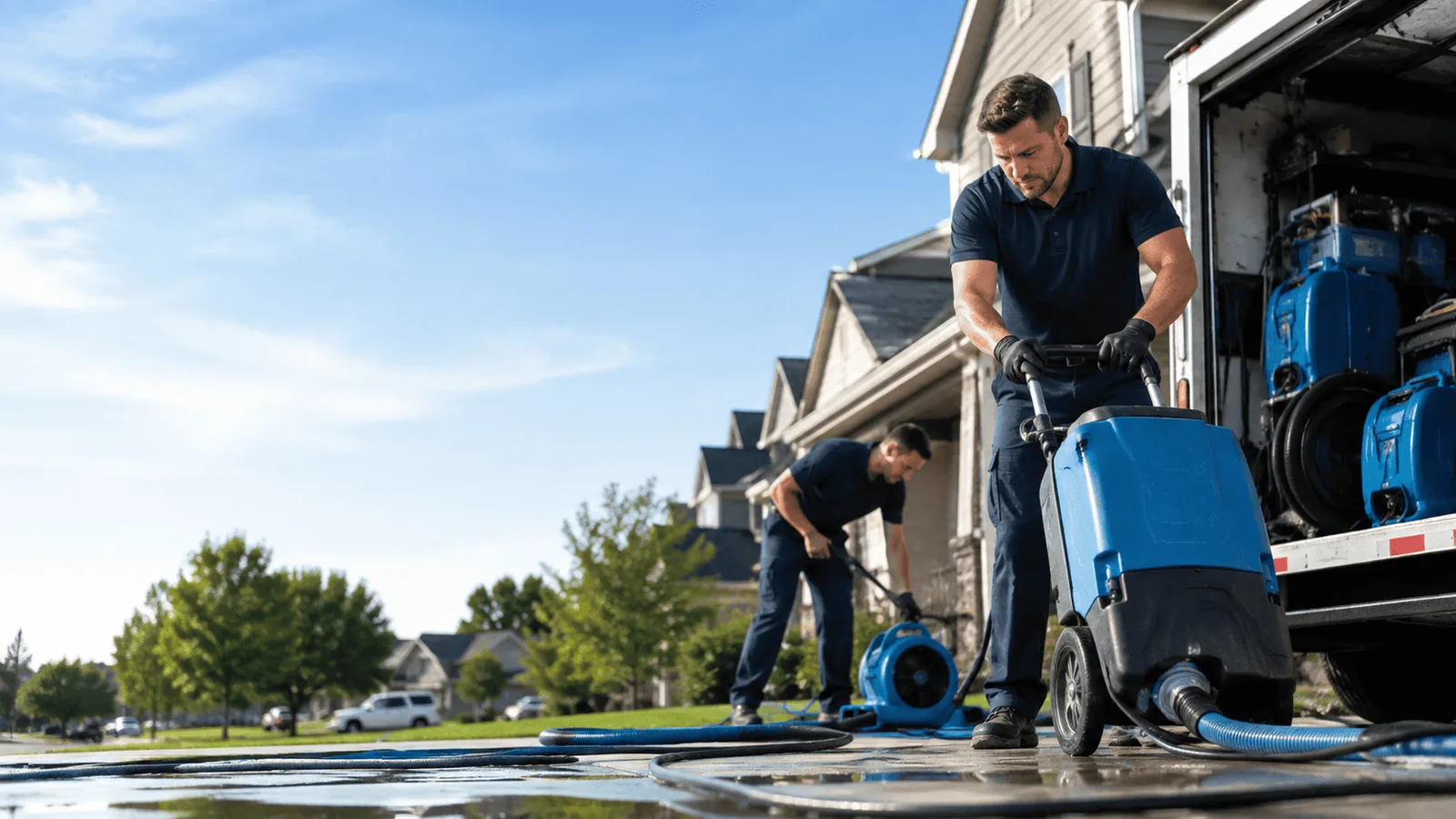 Flooded Basement Cleanup being performed in Greybull, WY